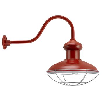 Red shed solar barn light cheap