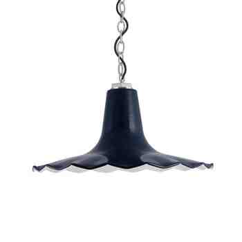 16" Seaside, 705-Navy, Mounting in 975-Galvanized, CSB-Black Cloth Cord
