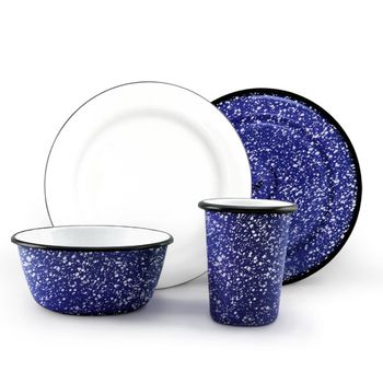 Metal dinnerware cheap