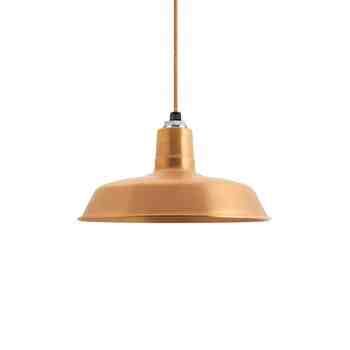 16" The Original™ LED Pendant, 995-Natural Raw Copper, Confetti Cloth Cord