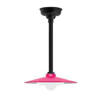 12" Conoco LED, 490-Magenta, Mounting in 100-Black, Domed Lens