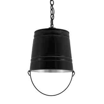 Bucket Chain Hung Pendant, 100-Black, SBK-Standard Black Cord