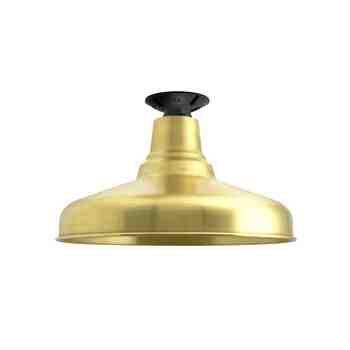 16" Union, 997-Natural Raw Brass, Mounting in 100-Black