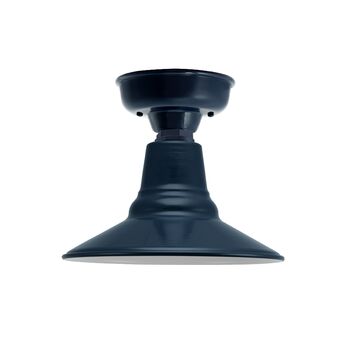 Outdoor flush mount barn light top