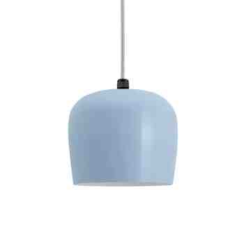 Newport Pendant Light, 715-Delphite Blue, CMG-Grey Cloth Cord