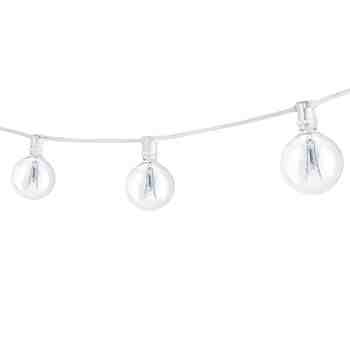 25' White String Light Set with Bulbs