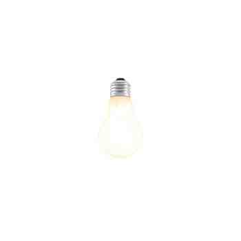 LED Frosted A19 810 Lumen Bulb - On