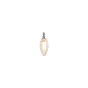 LED Clear B11 500 Lumen Bulb - On