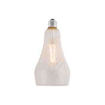 LED Crystal Clear C35 500 Lumen Bulb - On
