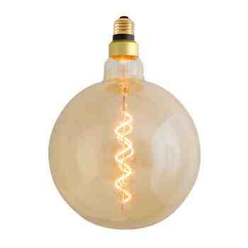 LED Amber G63 300 Lumen Bulb - On