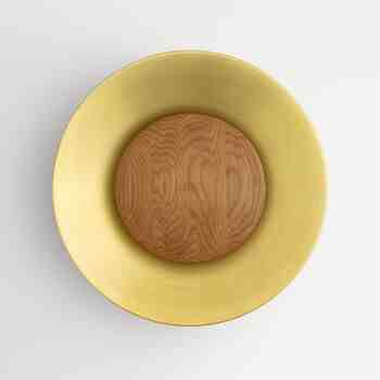 20" Carver LED Wooden Diffuser Light, 997-Natural Raw Brass, Oak Wood Diffuser