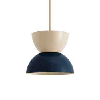 10" Duo LED, Top in 630-Beige, Bottom in 705-Navy, Mounting in 630-Beige