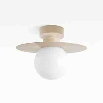 16" Cassidy LED Pendant Flush Mount Light, 630-Beige