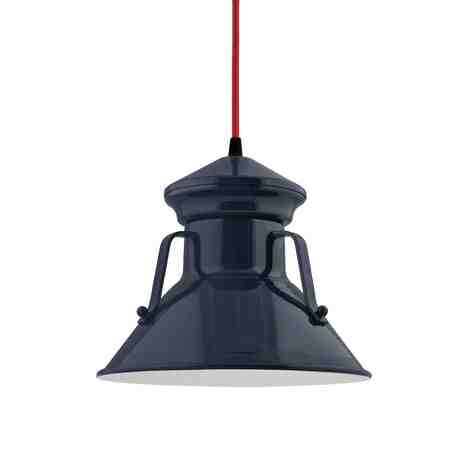 Colby LED Pendant, 705-Navy, CSR-Red Cloth Cord