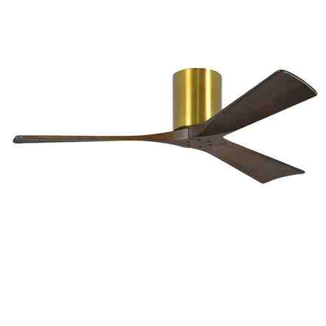 The Zora 3 Blade Ceiling Fan, Brushed Brass, 52" Diameter