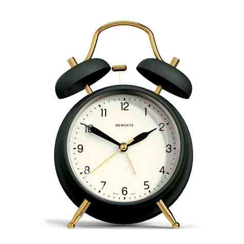 Brass Knocker Alarm Clock, Matte Velvet Green