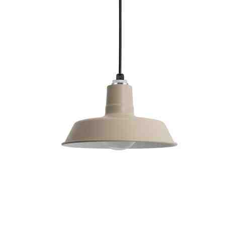 14" The Original™, 607-Taupe, SBK-Standard Black Cord | Shown with LED Clear G40 250 Lumen Bulb
