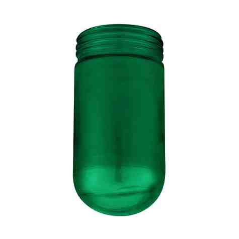 Green Jelly Jar Glass