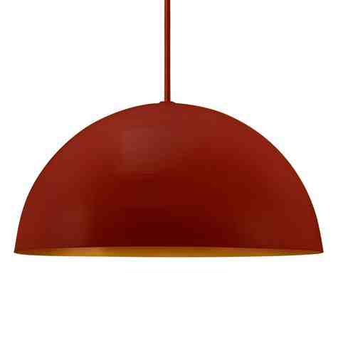 36" Loma LED, Exterior in 400-Barn Red, Interior in 570-Sunflower, Mounting in 400-Barn Red