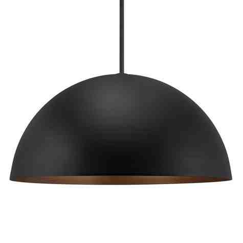 36" Loma, Exterior in 105-Textured Black, Interior in 940-Painted Aged Copper