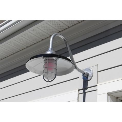 Bridgeport Vintage Industrial Gooseneck Light Barn Light Electric