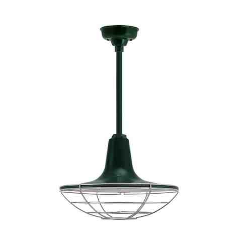 16" Sterling LED, 300-Dark Green, Wire Cage, 975-Galvanized