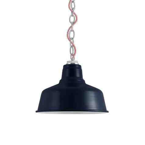 10" Esso LED, 705-Navy, Mounting in 975-Galvanized, CRZ-Red Chevron Cord