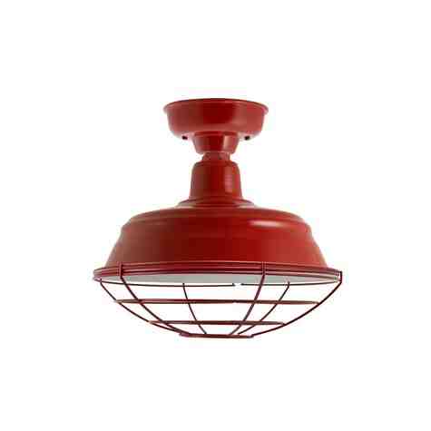 15" Bomber LED, 400-Barn Red, Wire Cage