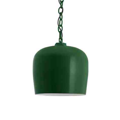 Newport Chain Hung Pendant Light, 307-Emerald Green, SBK-Standard Black Cord