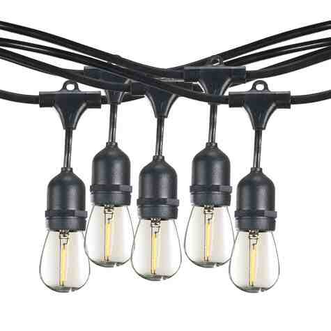 30' LED String Light Set with Bulbs