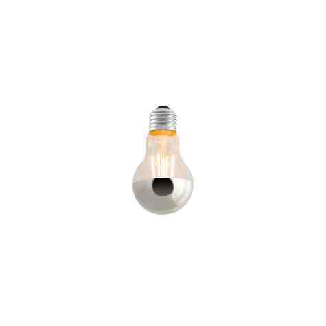 LED Silver Bowl A19 700 Lumen Bulb   - On