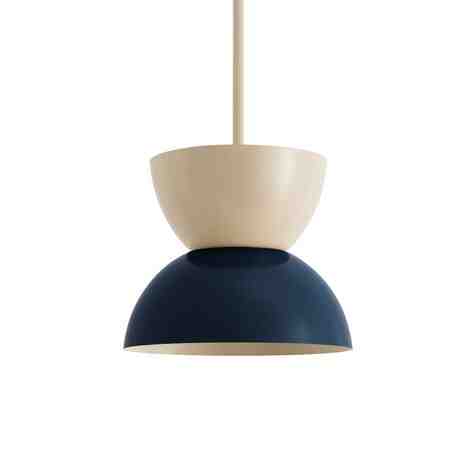 10" Duo LED, Top in 630-Beige, Bottom in 705-Navy, Mounting in 630-Beige