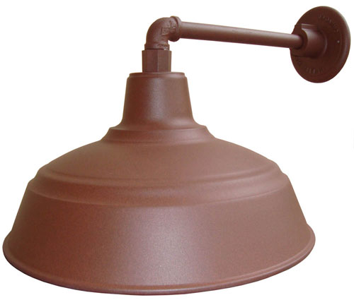 All Weather Gooseneck Barn Light Rust