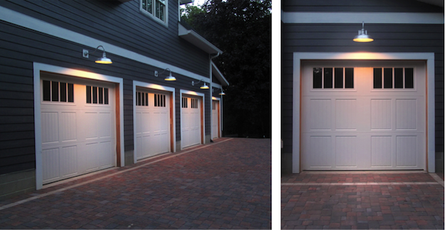 standing garage lights