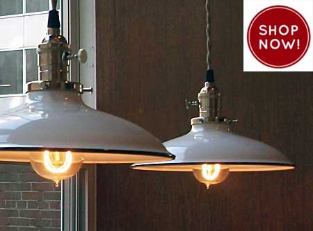 ivanhoe porcelain enamel lights