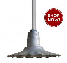 galvanized pendant barn light