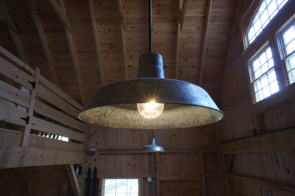 Rustic Barn Lights Give Vintage Feel to New Barn | Inspiration | Barn ...