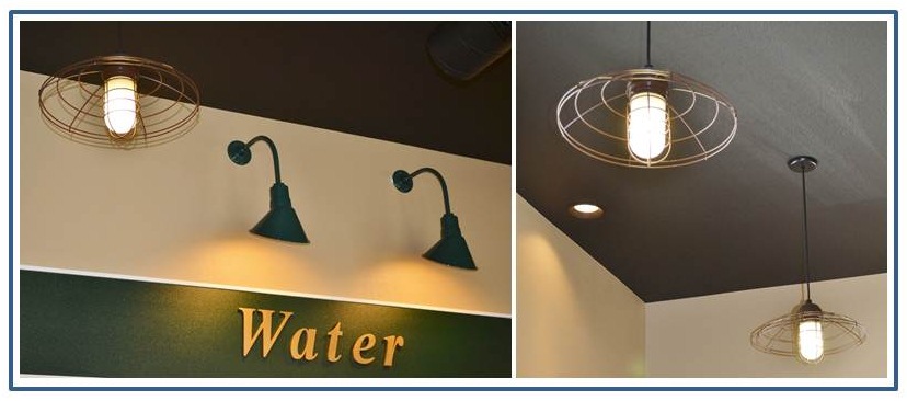 blue collar pendant angle shades commercial