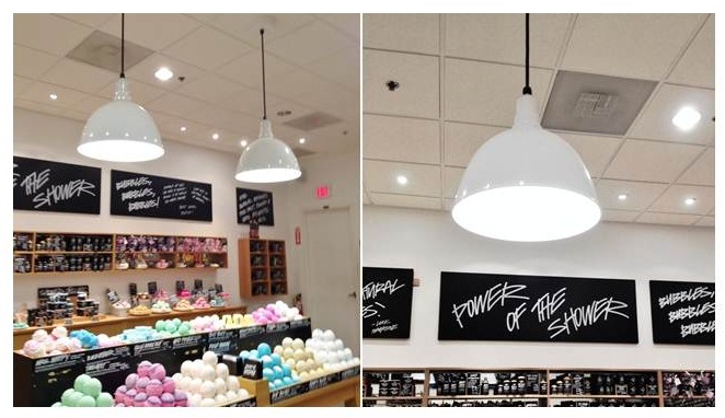porcelain deep bowl cord hung pendants