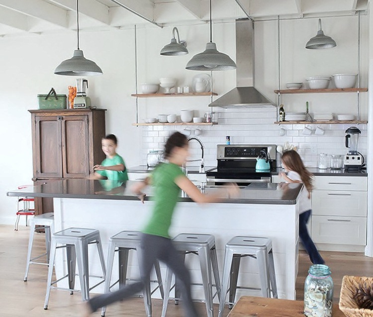 barn kitchen lights