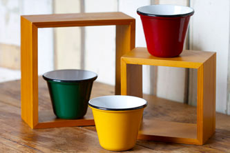 cups on boxes