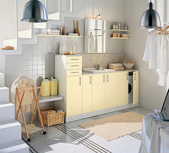 Deep Bowl Pendants Add Industrial Touch To Laundry Room | Inspiration |  Barn Light Electric