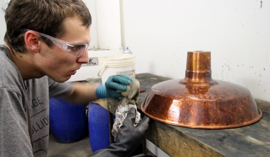 american made copper lighting