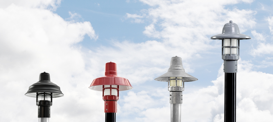 led industrial guard post mount