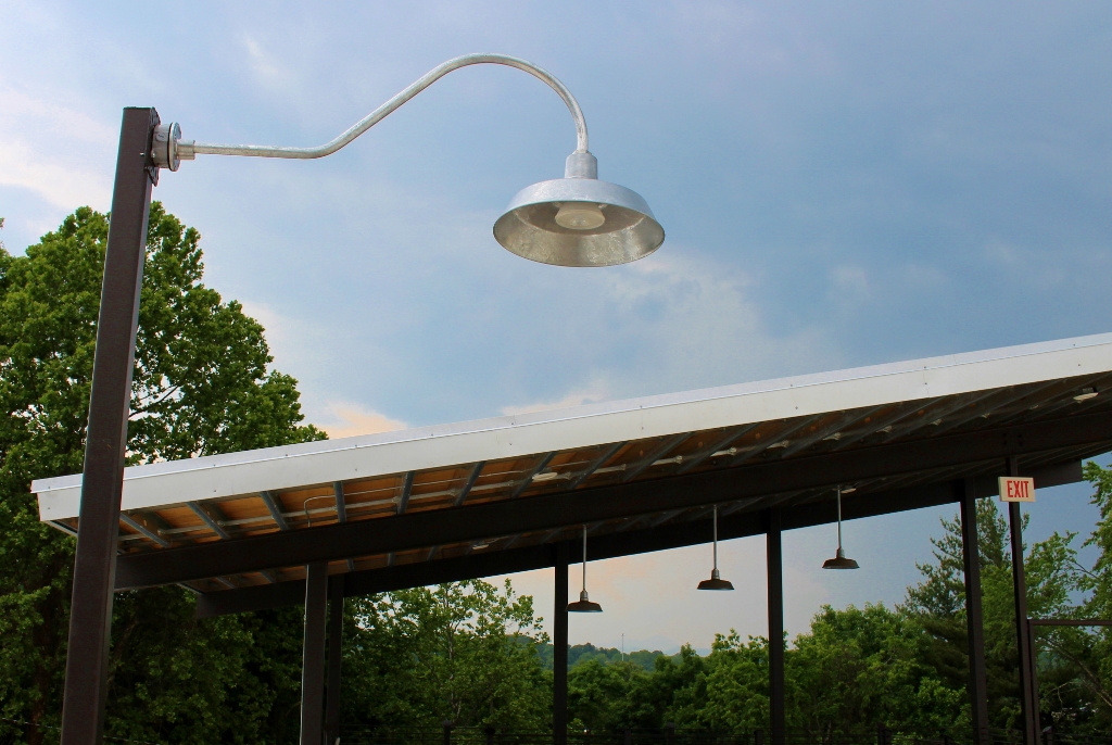 Gooseneck Barn Lights Top Off New Rooftop Bar ...