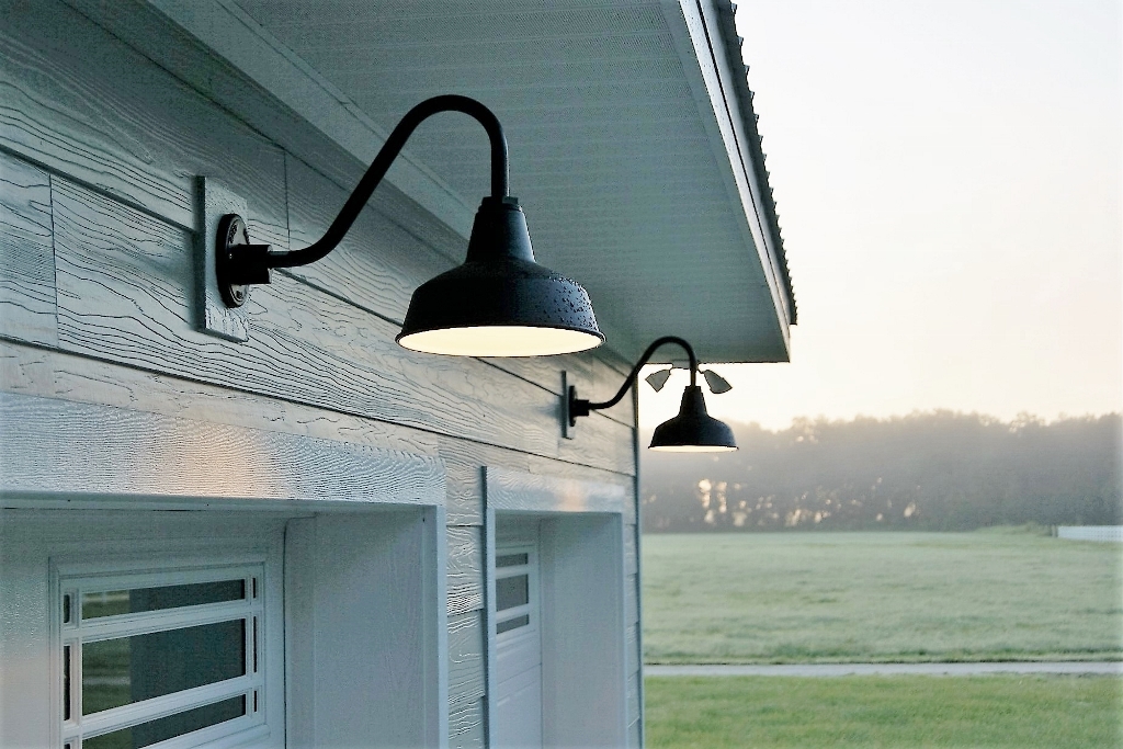 black exterior barn lights