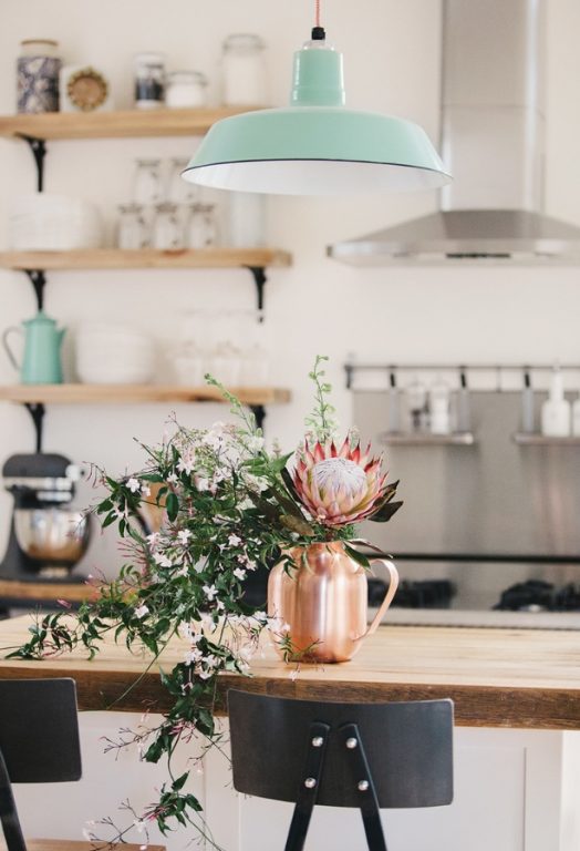 Mint and Copper Kitchen Inspiration