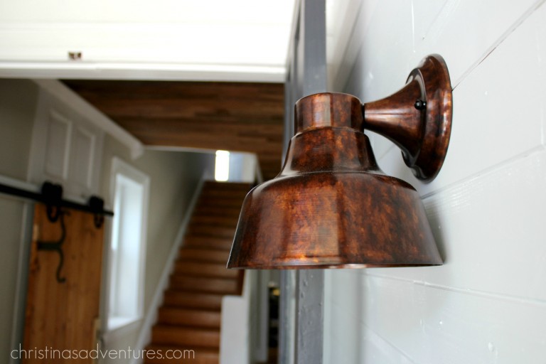 copper wall sconce