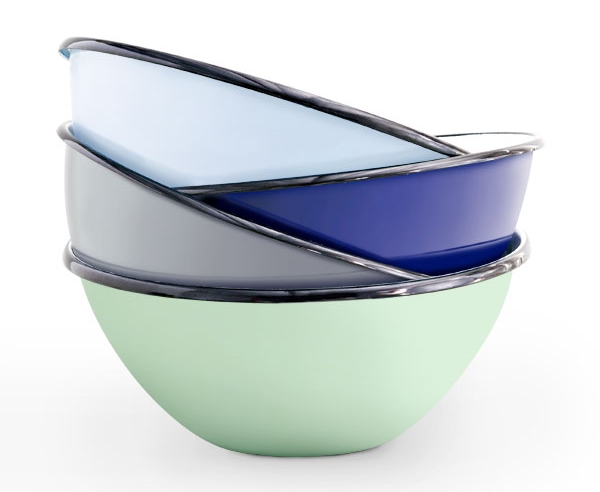 porcelain enamel bowls
