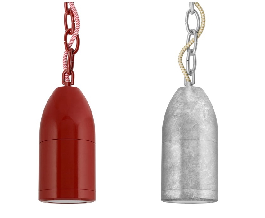 bullet chain hung led pendant